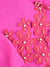 Magenta Pink Embroidered Traditional Uzbek Hijab