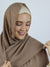 Camel Colour Chiffon Hijab with Stone Work