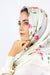 Ivory Embroidered Traditional Uzbek Hijab